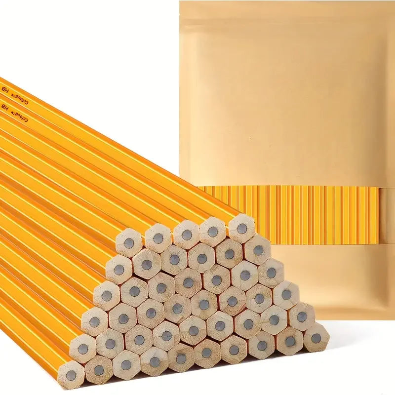 HB #2 Wooden Pencils with Erasers for Kids School Writing