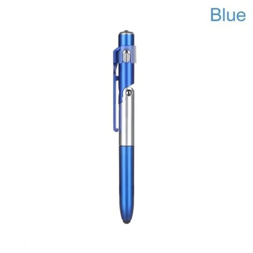 Multifunction Ballpoint Pen with Foldable Phone Stand and LED Light