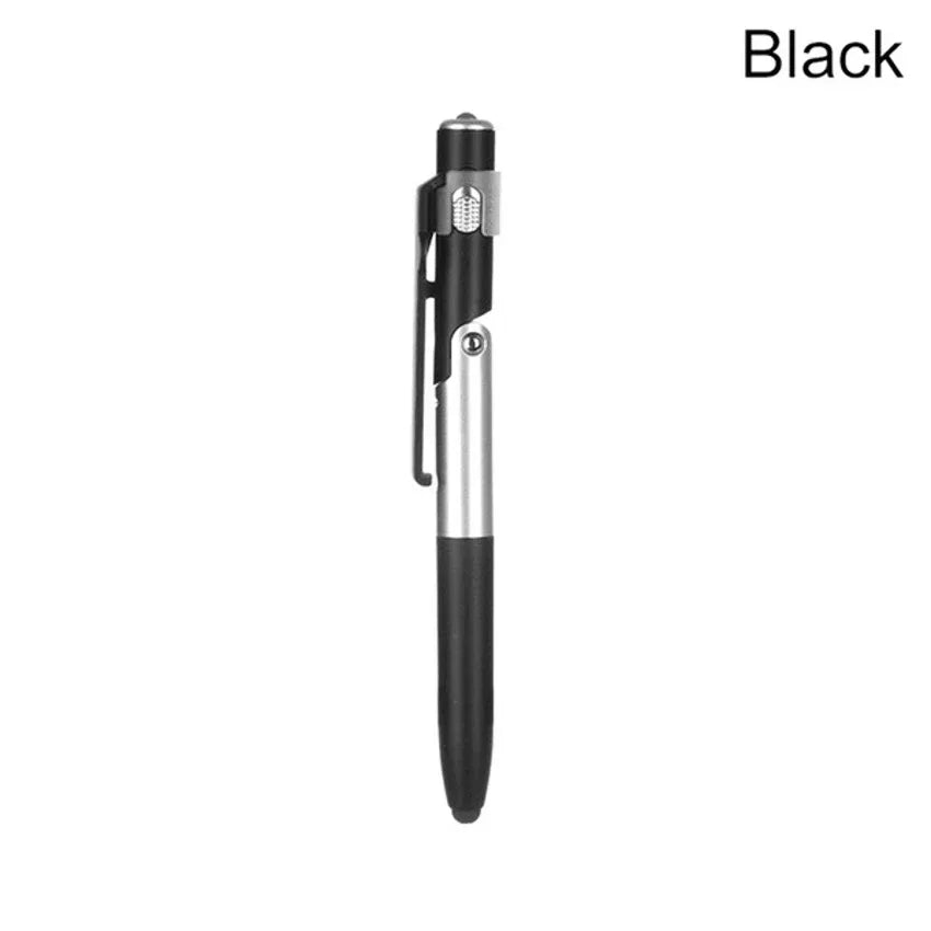 Multifunction Ballpoint Pen with Foldable Phone Stand and LED Light