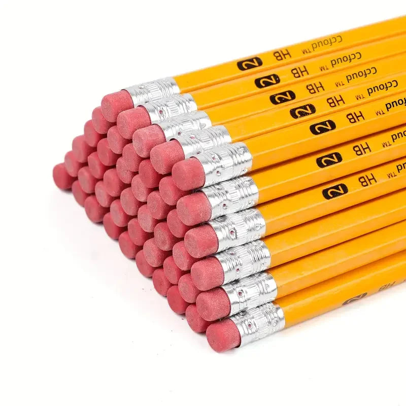 HB #2 Wooden Pencils with Erasers for Kids School Writing