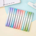12-Pack Gradient Color Chisel Tip Highlighters for School and Office