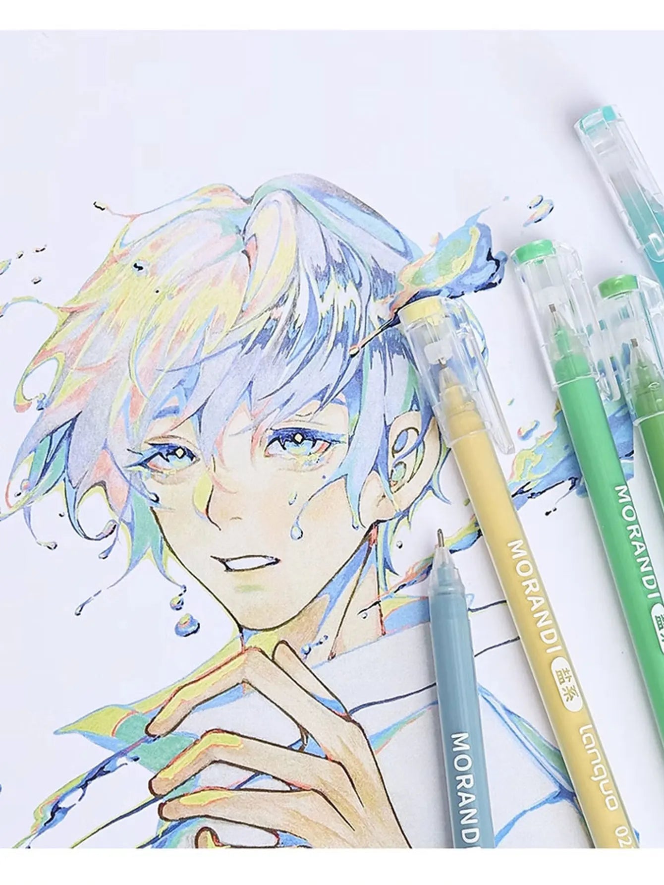 Colors Gel Pen Set for Drawing Writing Coloring Markers Stationery